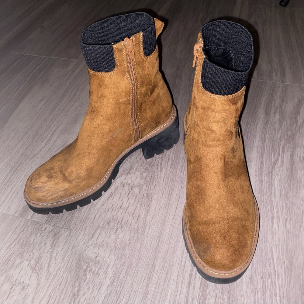 Suede Ankle Booties - Picture 5 of 7